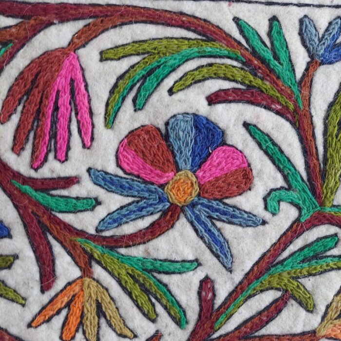 Kashmiri Felted wool Namda Runner Rug 2x6 - Image 5