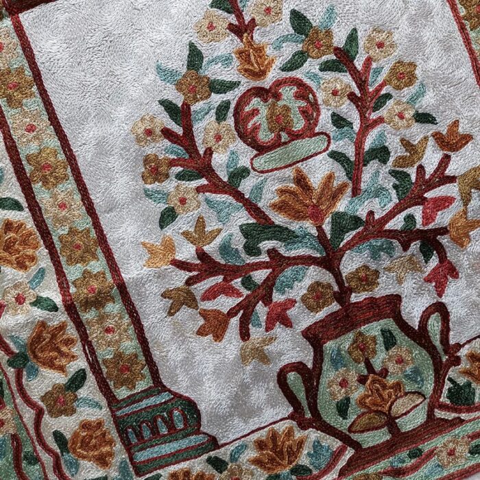 Kashmiri Handmade Janamaz Prayer Mat - Image 5