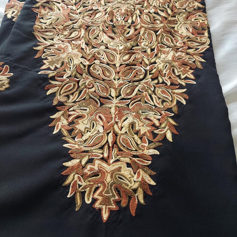 Black Summer Cool Aari Work 2Pc Suit - Image 3