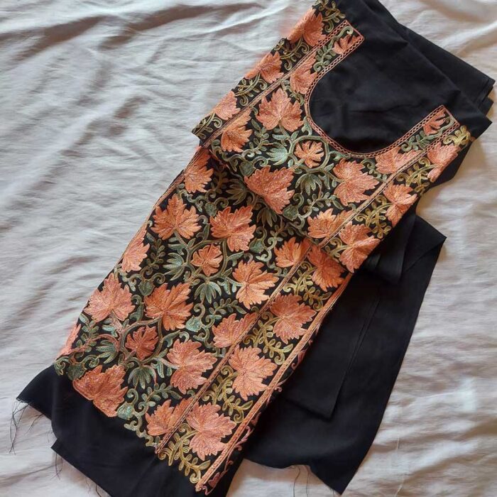 Black Chinari Summer Cool Aari Work 2Pc Suit - Image 3