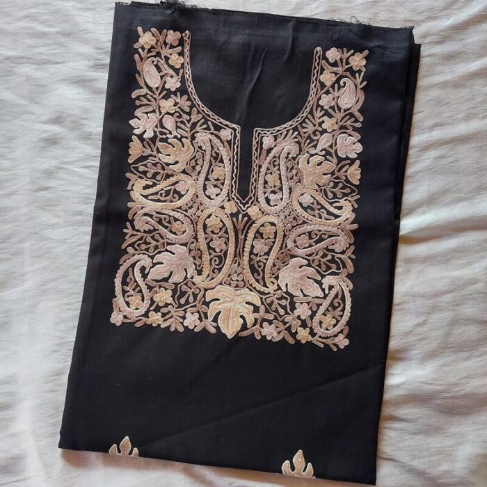 Black Chinari Ruby Cotton Aari Work 2Pc Suit
