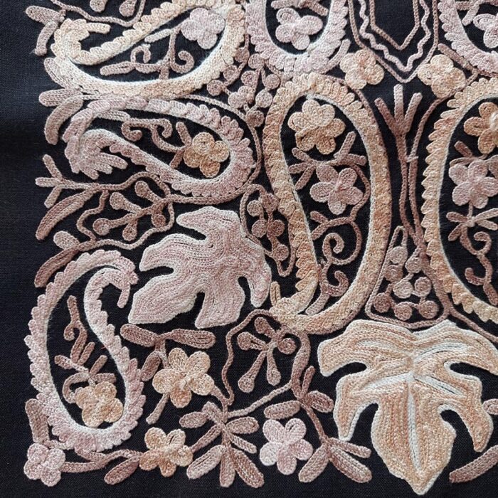 Black Chinari Ruby Cotton Aari Work 2Pc Suit - Image 3