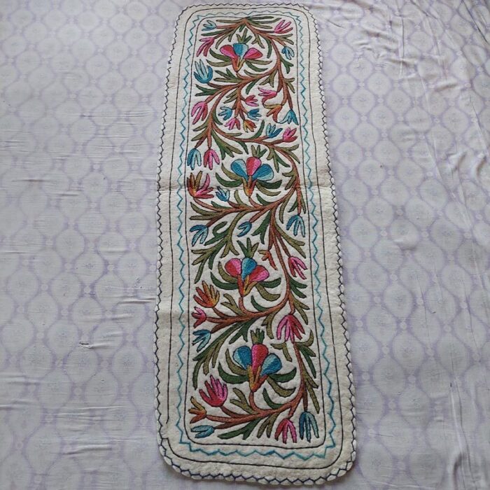 Bodh Posh Kashmiri Felted wool Namda Runner Rug 6x2