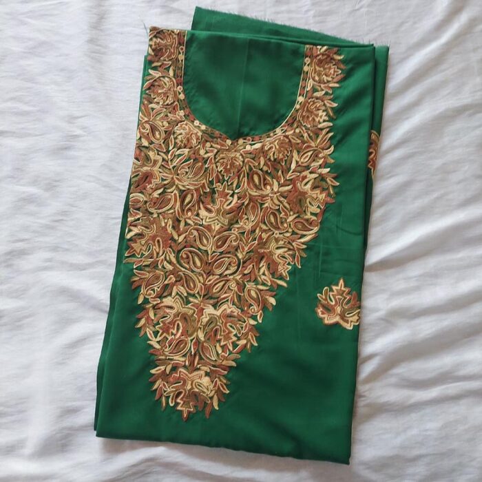 Green Summer Cool Aari Work 2Pc Suit