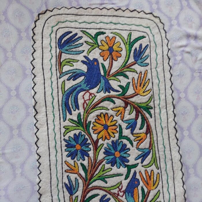 Kashmiri Felted wool Namda Runner Rug 6x2 - Image 5