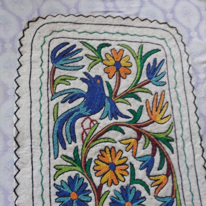 Kashmiri Felted wool Namda Runner Rug 6x2 - Image 3