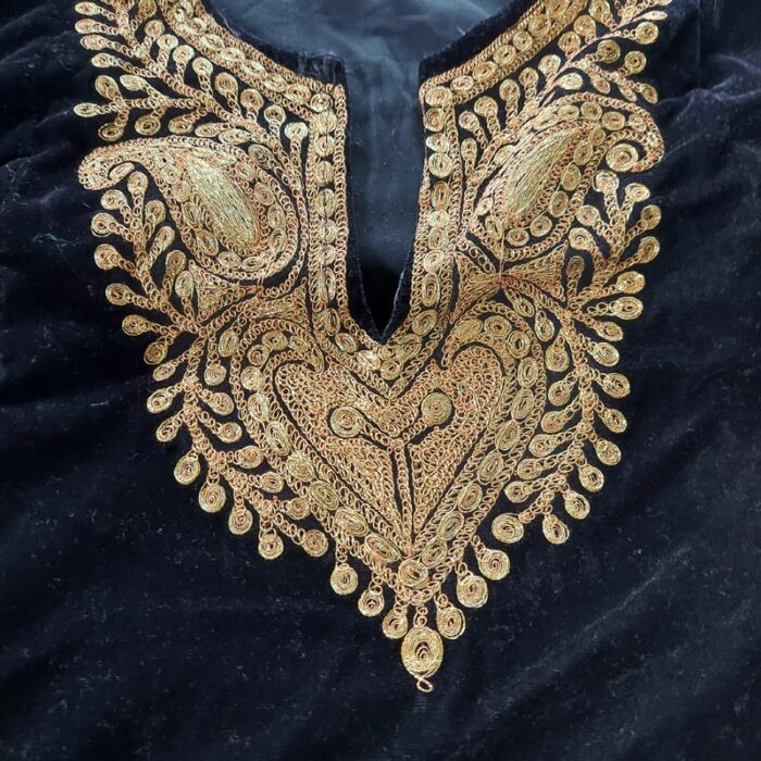 Black Kids Velvet Pheran (Length 31) - Image 2