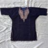 Dark Blue Velvet Kashmiri Pheran (Length 24.5)