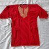 Red Kids Velvet Pheran (Length 28.5)