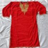 Red Kids Velvet Pheran (Length 35)
