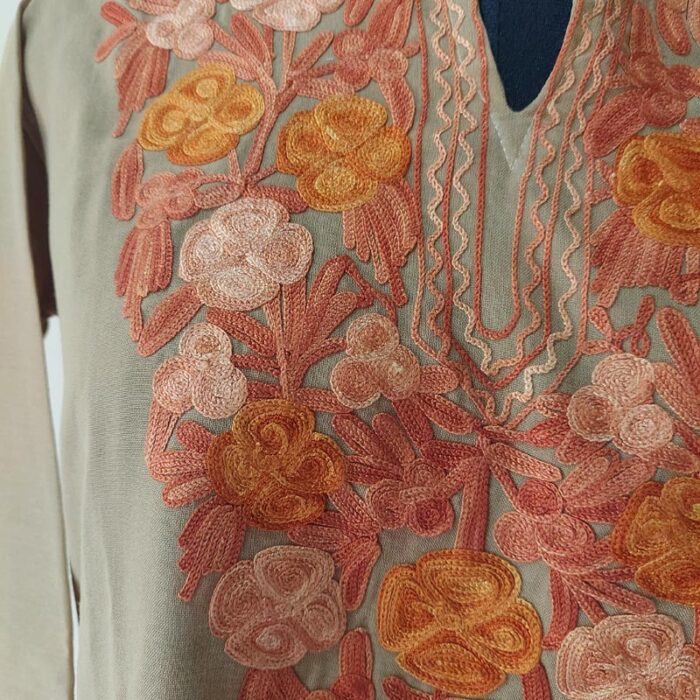 Light Brown Summer Cool Short Kurta - Image 2