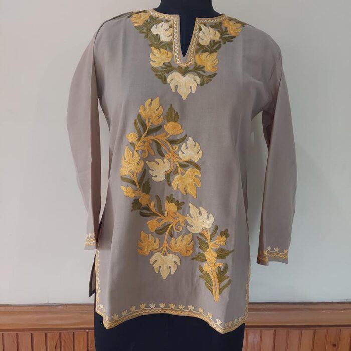 Beige Summer Cool Short Kurta