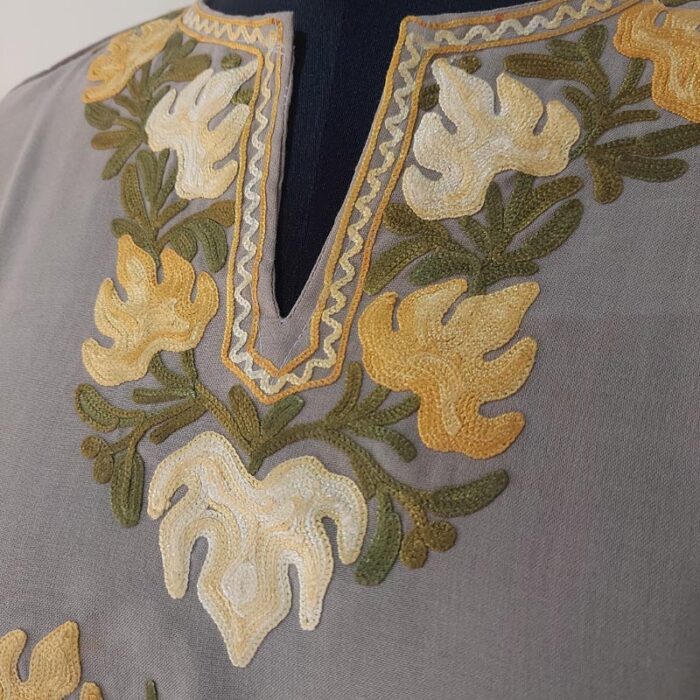 Beige Summer Cool Short Kurta - Image 2