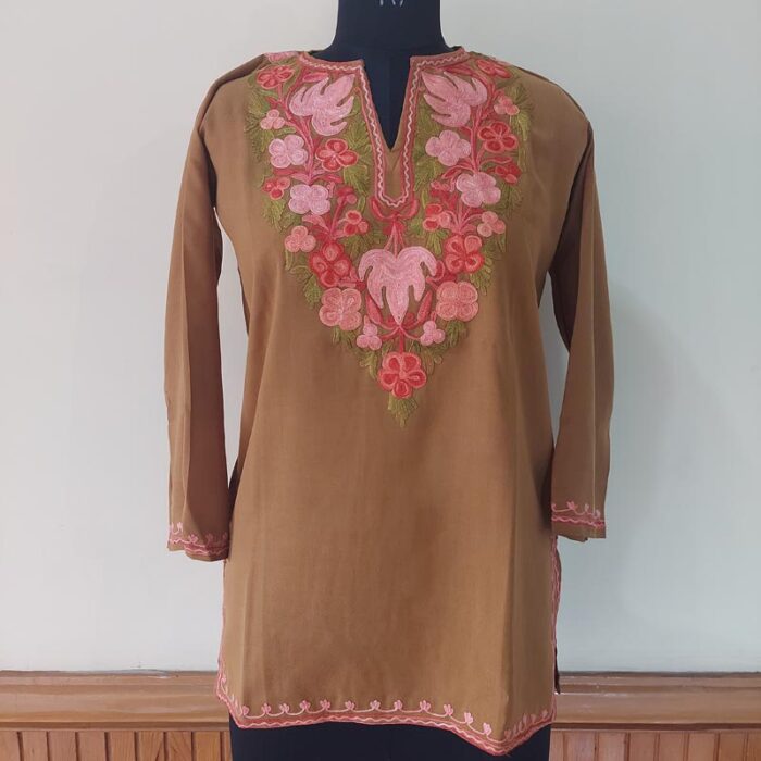 Brown Summer Cool Short Kurta