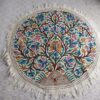 5ft Round Bahar Handmade Pure Wool Aari Embroidered Namda Rug