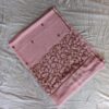 Baby Pink Authentic Kashmiri Sozni Handcrafted Georgette Saree