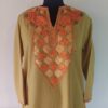 Mustard Summer Cool Cotton Aari Kurta