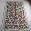 6×4Ft Chinari Pure Wool Handmade Aari Embroidered Namda Rug