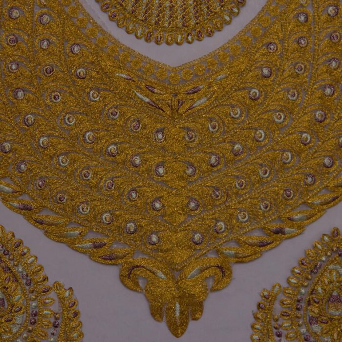 Noor-Rani Golden Tilla Patch - Image 2