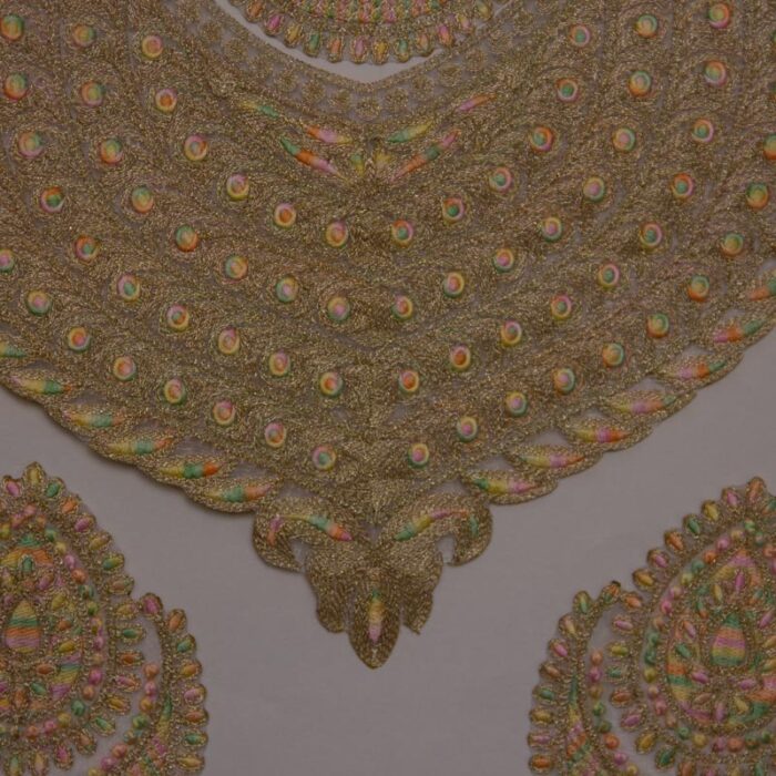 Noor-Rani Light Golden Tilla Patch - Image 2