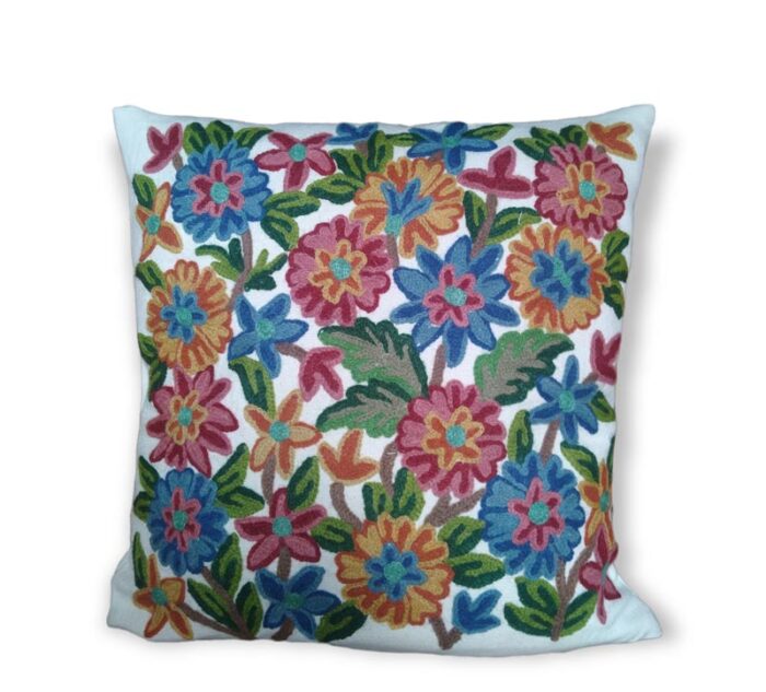 Sindh Embroidered Crewel 16×16 Cushion Cover