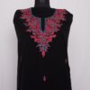 Black Cotton 2pc Suit with Paper Mache Sozni Handwork