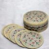 Set of 6 Paper Mache Tea Round Coasters with Box