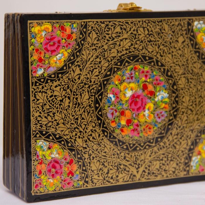 Luxury Handcrafted Paper Mache Clutch - Image 4
