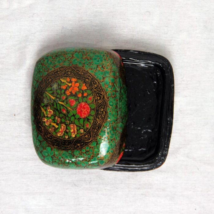 Green Paper Mache Box - Image 2