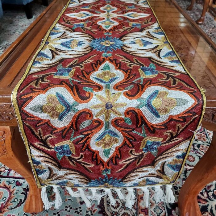 6×1 Yemberzal Chainstitch Silk Handmade Runner