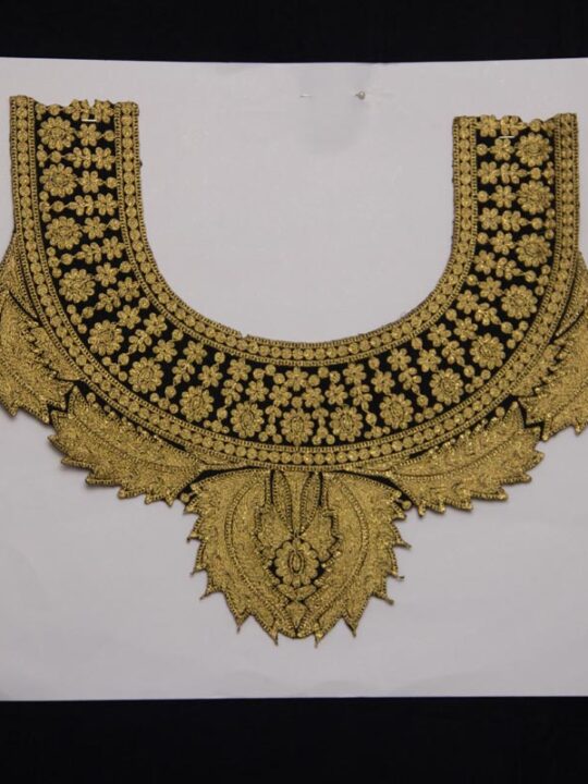 Elegant Golden Tilla Patch
