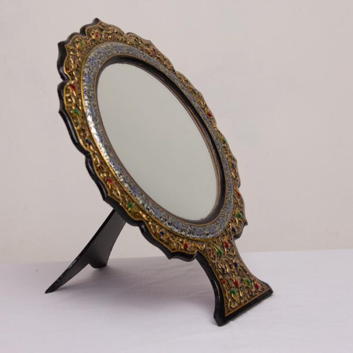 Paper Mache Table Mirror - Image 2
