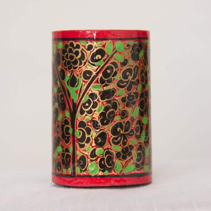 Red n Black Paper Mache Holder