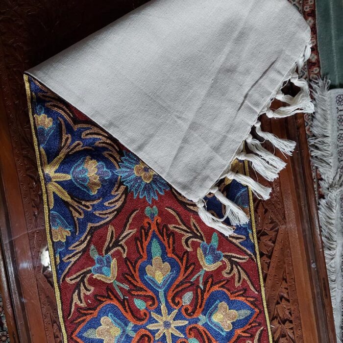6×1 Wazul Chainstitch Silk Handmade Runner - Image 3