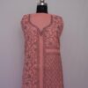 Pink Ruby Cotton 2pc Suit with All Over Sozni Handwork