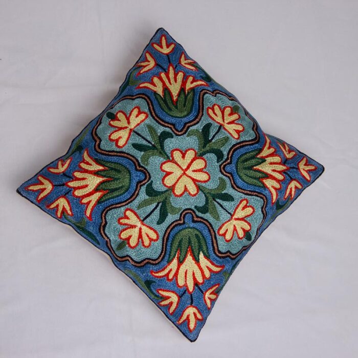 Aabi Kashmiri Chainstitch Cushion Cover 12×12 (Pair)