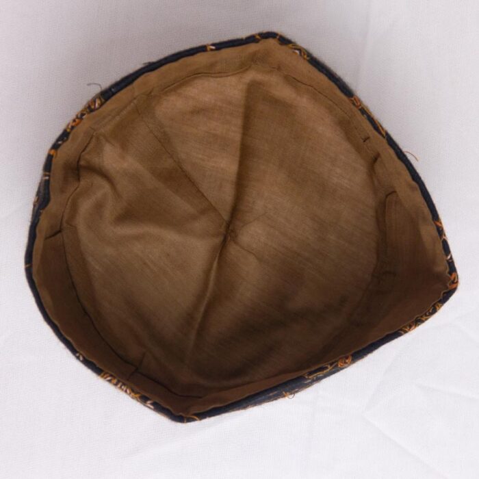 Black Toosha Hand Sozni Cap - Image 2