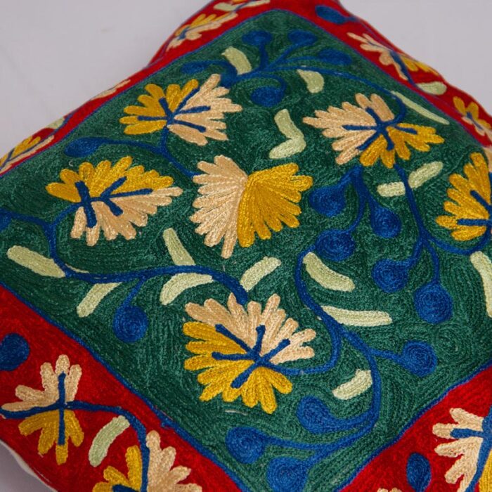 Sabz Wazul Chainstitch Cushion Cover 16×16  (Pair) - Image 2