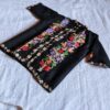 Black Floral Aari Work Kids Coat (L 17)