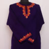 Dark Blue Hand Sozni Raffal Pheran