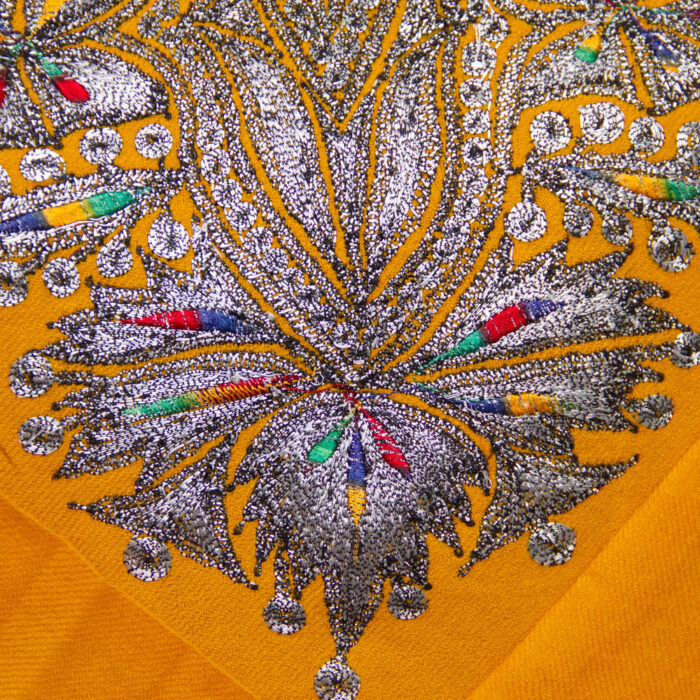 Light Kesari Raffal Tilla Pheran - Image 3