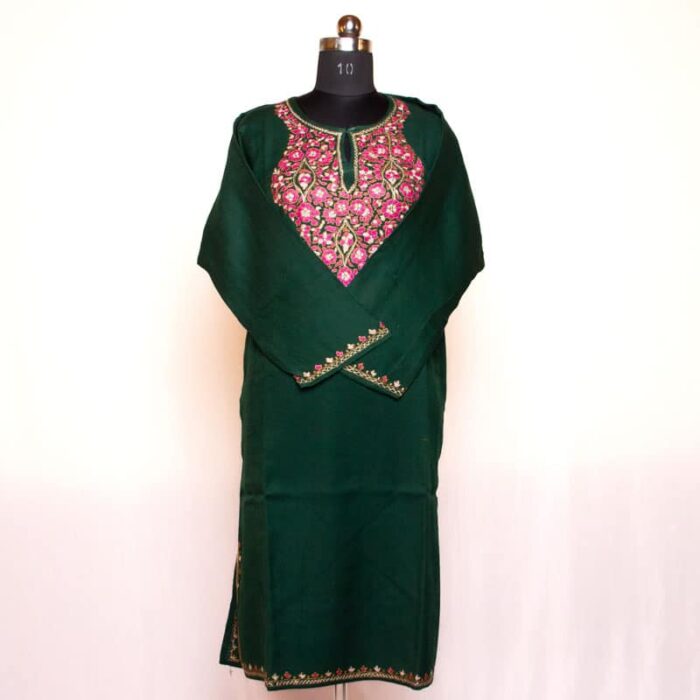 Green Paper Mache Design Raffal Pheran - Image 2