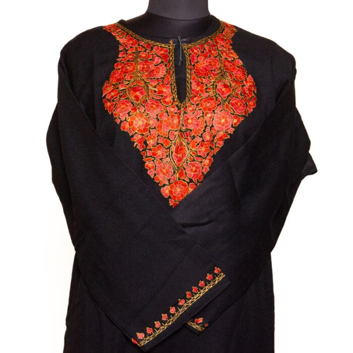 Black Chinar Paper Mache Design Raffal Pheran