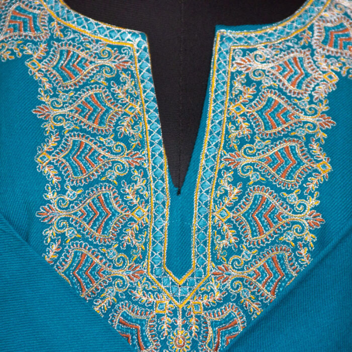 Ferozi Zari Cashmilon Pheran - Image 3