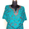 Ferozi Blue All Over Aari Cashmilon Pheran