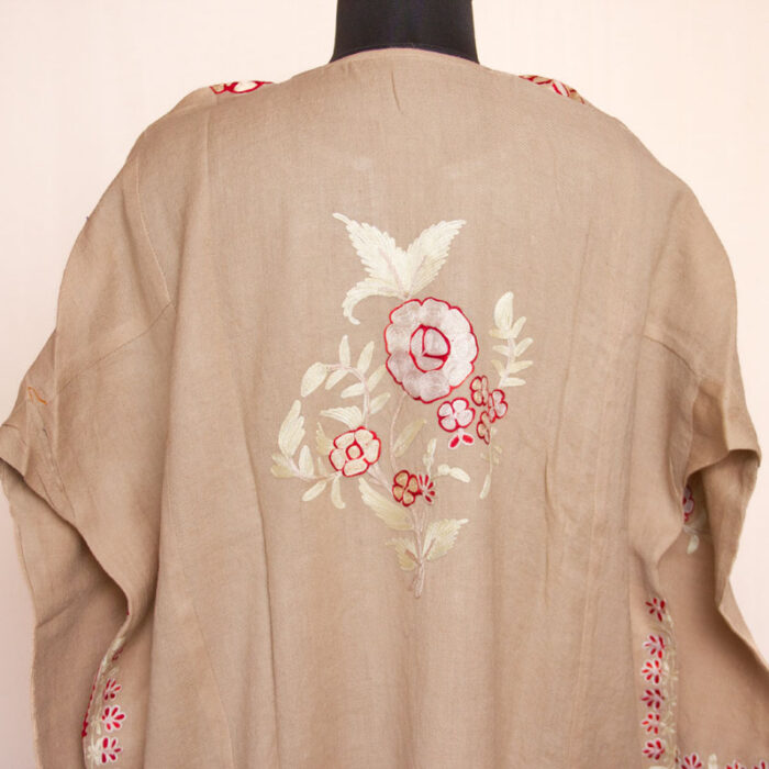Soothing Color Beautiful Raffal Aari Pheran - Image 4