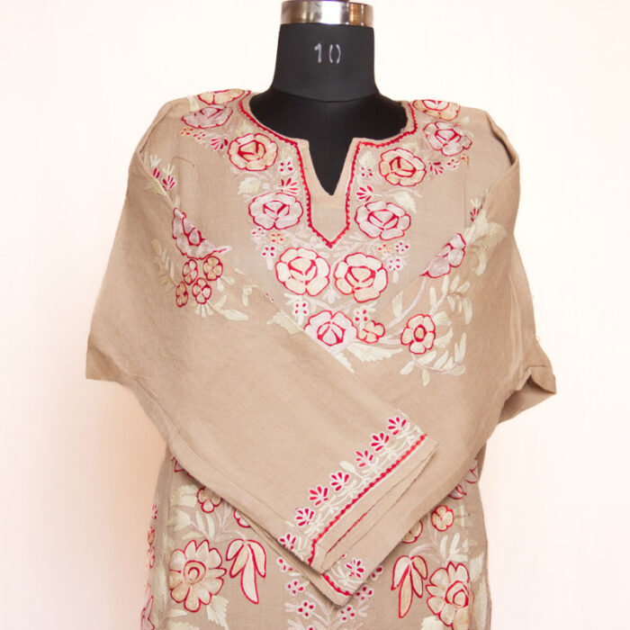 Soothing Color Beautiful Raffal Aari Pheran