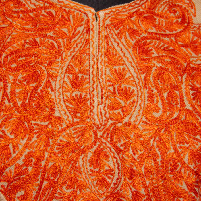 Beige Aari Cashmilon Pheran - Image 3