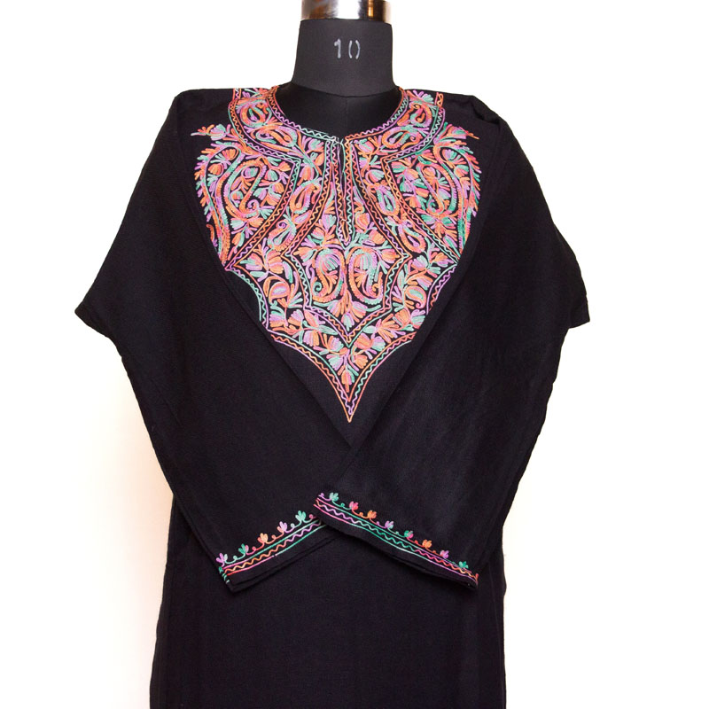 Black Aari Cashmilon Pheran