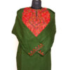 Dark Green Aari Cashmilon Pheran
